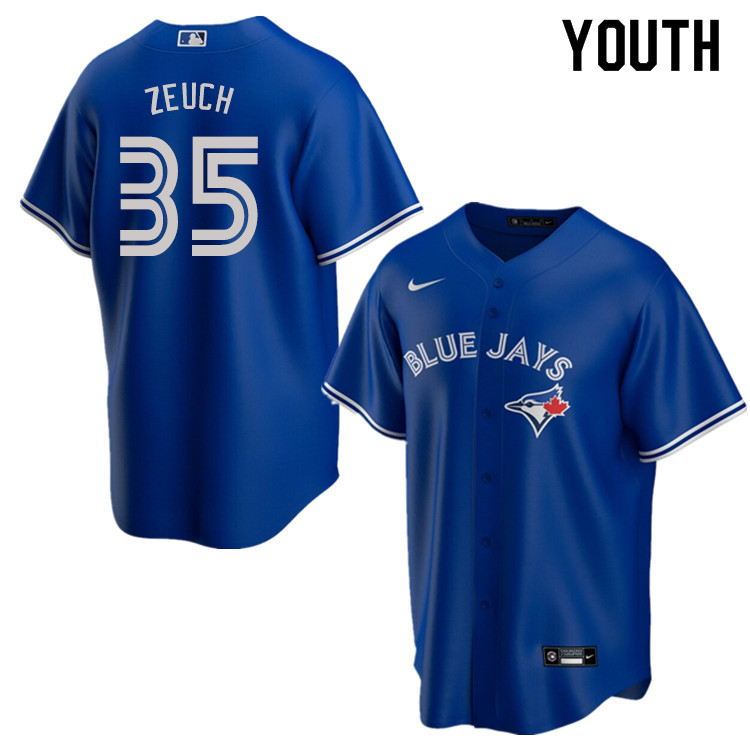 Nike Youth #35 T.J. Zeuch Toronto Blue Jays Baseball Jerseys Sale-Blue